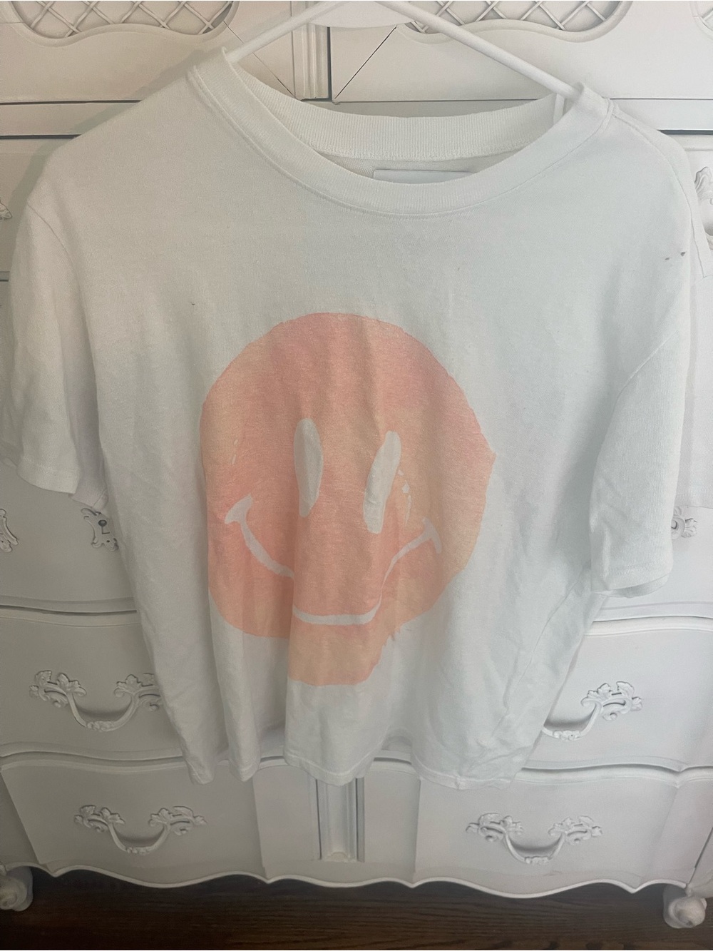 pistola White Crewneck Tee with Navy Logo Tag